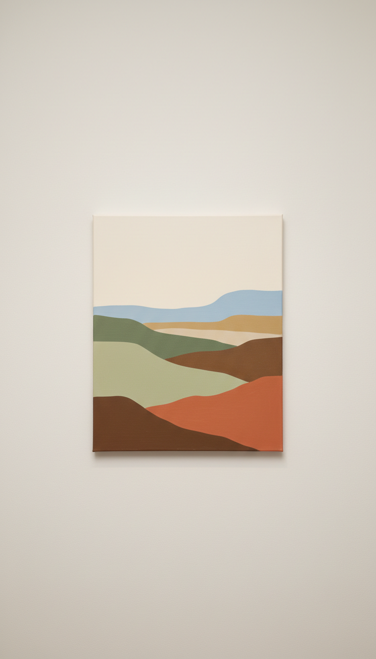 Abstract Landscape Painting on Canvas