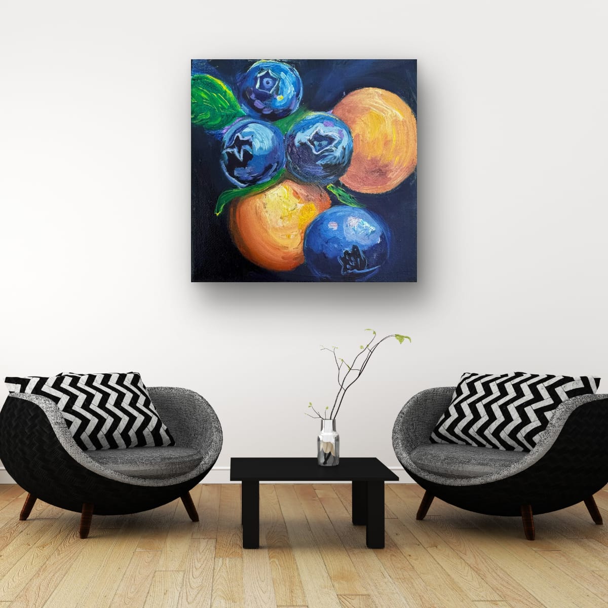 Original Still Life Fruit Oil Painting
