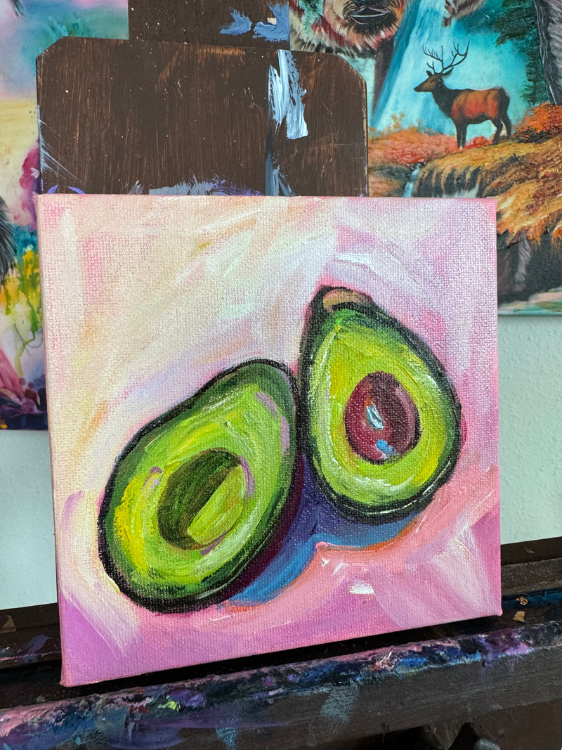 Avocado in Pastel Pink